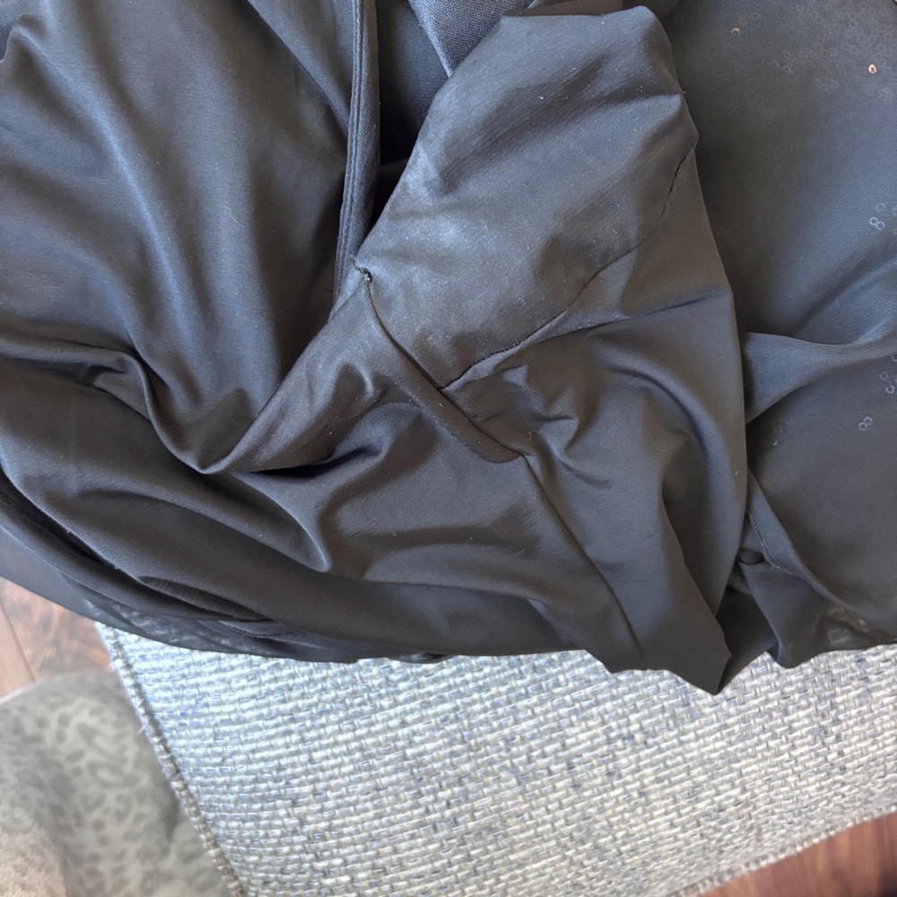 Jessica McClintock Black Sequin Blouson Top/Fitted Skirt Cocktail Dress | Sz 2 - Picture 8 of 9